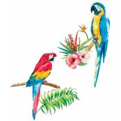 Le Monde Des Animaux - Stickers muraux perroquets
