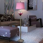 LJ Éclairage d'intérieur 1.59m moderne minimaliste violet Lampadaire pour chambre à coucher et salon (sans ampoule)