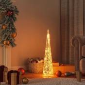 Maison du'Monde - Cônes lumineux de Noël 30 led blanc chaud 60 cm