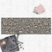 Micasia - Tapis en vinyle - Quarry Stone Wallpaper Natural Stone Wall - Panorama Paysage Dimension HxL: 70cm x 210cm