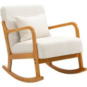 Nordlys - Rocking Chair Chaise A Bascule Scandinave Tissu