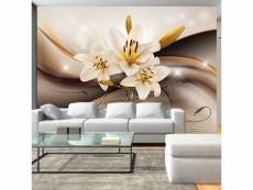 Papier peint intissé fleurs golden lily taille 200 x 140 cm PD13750-200-140