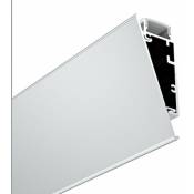 Profilé en aluminium pour ruban LED 23.5x57.8mm (2m) - Blanc - Blanc