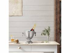 Rafraîchisseur à champagne argenté, ø 19x23 cm, en aluminium 390003198