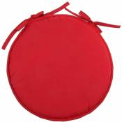 Retro - Galette de chaise rouge 40 cm