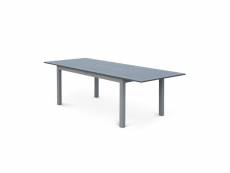 Table extensible - chicago gris - table en aluminium