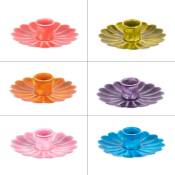 Table Passion - Bougeoir 9 cm Pop Flower (1 modèle aléatoire) - Multicolore