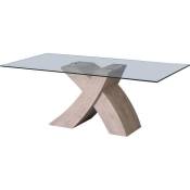 Table repas "Mona" 200 x 90 x 74 cm - Chêne