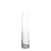 Vase décoratif en verre soufflé transparent H40