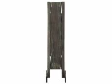 Vidaxl clôture en treillis de jardin gris 120x90 cm bois de sapin 314825