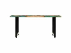 Vidaxl table de salle à manger 180x90x76cm bois de récupération solide 283786