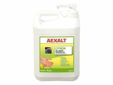 Aexalt - gel mains microbilles spécial très fortes salissures 4,5 l - citron