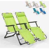 Beach And Garden Design - 2 chaises longues de plage