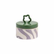 Boîte Liquid / Ø 10.5 x H 10,5 cm - Céramique - & klevering violet en céramique