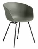 Chaise About a chair AAC26 / Plastique & métal - Hay vert en plastique