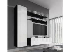 Combinaison de meubles nora noir et blanc modèle 1 MSAM202BLWH-G1