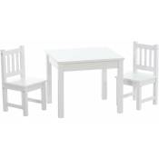 Décoshop26 - Ensemble table avec deux chaises pour