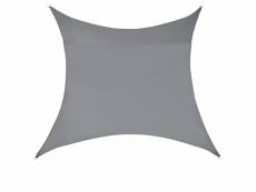 [en.casa] voile d'ombrage toile d'ombrage toile de protection polyester polyuréthane quadratique gris foncé 2x2 m