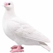 Farmwood Animals - Pigeon blanc en résine 19 x 20 x 11 cm