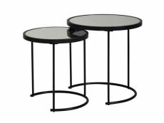 Finebuy table d'appoint design ronde ø 50/42 cm -