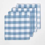 Homescapes - Lot de 4 serviettes de table à grands