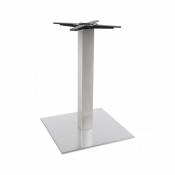 Kokoon Design pied de table sans plateau 75cm STAINLESS STEEL 50x50x73 cm