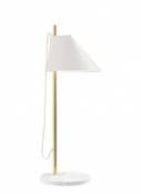 Lampe de table Yuh LED / Base marbre - Orientable - Louis Poulsen blanc en métal