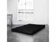 Matelas futon noir 15 cm comfort 160x200