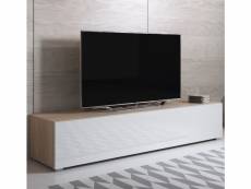 Meuble tv modèle luke h2 (160x32cm) couleur sonoma