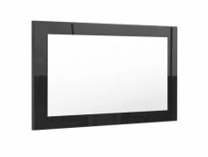 Miroir noir brillant (hxlxp): 45 x 89 x 2