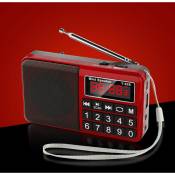 Odipie - Radio Portable FM/AM(MW)/SW/USB/Micro-SD/MP3, Poste Radio avec Grands Boutons et Grand Écran,Radio Portable Rechargeable Batterie 1200 mAh