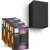 Philips Hue - waca wall lantern black 2x8 (Triple Pack)