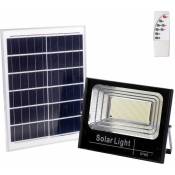Projecteur solaire led 200 w 6 500 k Panneau : 6 V/20 w Batterie : 3,2 V/15 000 mAh Télécommande [HO-SOLARFL-200W-01]