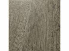 Revêtement de sol adhésif lames laminées pvc vinyle effet naturel compatible au plancher chauffant 28 pièces 3,92 m² grey accent oak chêne grisé [neu.