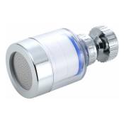 Robinet universel avec filtre anti-éclaboussures - Robinet de lavabo - Tête de robinet rotative à 360 ° - Filtre à eau - Accessoire de cuisine