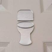 Sendmeamirror Panneau de Porte pour WC Miroir 20 cm