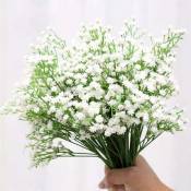 Serbia - Blanc) 10 bouquets de fleurs artificis décoratives