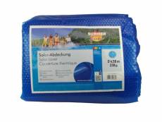 Summer fun couverture solaire de piscine d'été rond 450 cm pe bleu 450 cm