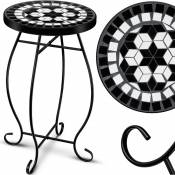 Table en mosaïque Tables de bistrot Tabouret à fleurs