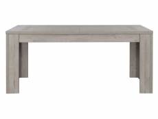 Table rectangulaire avec allonge L.max: 226 cm BOSTON coloris chÃªne/ gris clair