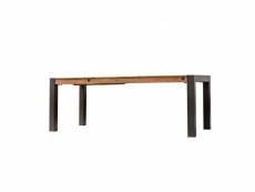Table repas extensible 160-210 cm en acacia et pieds métal - workshop 65087116