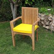 Teck'attitude - Coussin moutarde pour fauteuils fixes