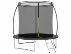 Vidaxl ensemble de trampoline rond 244x55 cm 100 kg