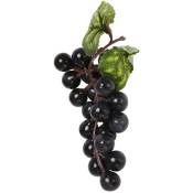 10 Grappes de Raisins Noirs Artificiels Faux Fruits