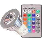 Ampoule LED GU10 3W RGB 220V M1 80° - SILUMEN
