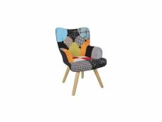 Balder - fauteuil enfant scandinave motif patchwork