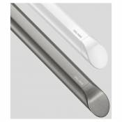 Barre d'appui droite poignée ergonomique - 40 cm - Blanc - Blanc