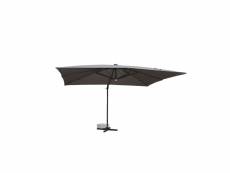 Calvia gris - parasol rectangulaire avec led