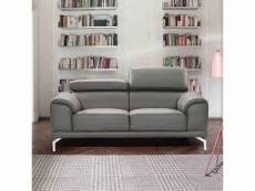 Canapé design contemporain gris 2 places britta