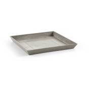 Ecopots - Soucoupe Square 50 Taupe - 43 x 43 x h. 3,5